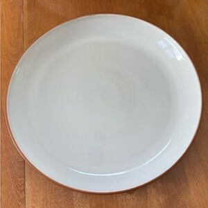 Pottery Barn White and Terracotta Serving Plate